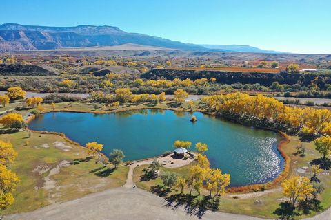 LandRight in the heart of fruit and wine country, the Urban Ranch is a one of a kind property sitting on the shores of the majestic Colorado River. Fantastic viewsof the Grand Mesa can be seen to the west and a breathtaking sight of Mount Garfield li...