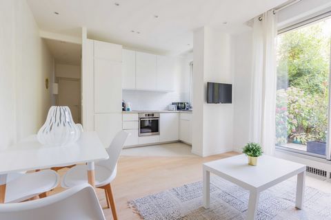 A fully equipped and practical kitchen: featuring a refrigerator, cooktop, coffee machine, toaster, kettle, microwave, oven, dishwasher... A living room with a sofa, TV, and dining table A bedroom with a double bed A bathroom with a shower, WC, and w...
