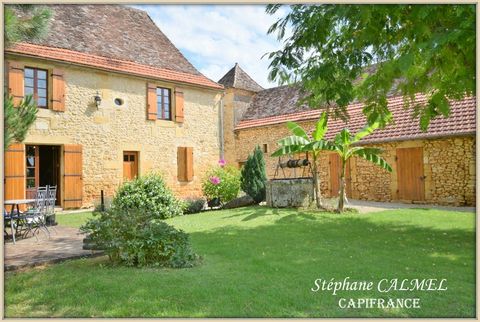 Dpt Dordogne (24), à vendre proche de LALINDE - Corps de ferme en pierre de 319 m² - 2 gîtes - 6 hectares - Au calme - Ancien séchoir à tabac et dépendances