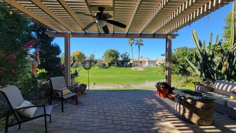 Welcome to Indian Palms CC. This beautiful home has been very well maintained through the years. Enjoy west views across a greenbelt with mountains in the background from your covered patio. This home has two bedrooms with a den and two full baths wi...