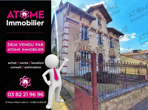 Atome Immobilier offers you in the town of Auboué, this mansion with an area of 260m2 including 175m2 of living space.   **Possibility of creating 3 apartments and building land for investors.**   Close to all amenities, this charming property with a...