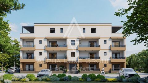 Istria, Tar, Appartamento moderno di nuova costruzione con terrazza e parcheggio Questo appartamento di nuova costruzione, situato al primo piano di un edificio contemporaneo con accesso all'ascensore a Tar, in Istria, è ora disponibile per la v...