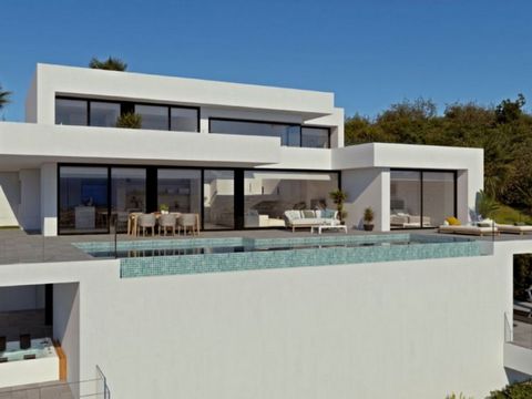 Esta moderna villa de nueva construcción se encuentra en la Cumbre del Sol y ofrece hermosas vistas sobre el campo y el mar La villa se distribuye en 3 plantas En la planta superior hay 3 habitaciones dobles cada una con su propio baño en suite En la...