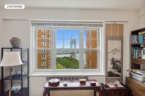 Have the best of both worlds! Peaceful serenity of green surroundings, while being only a short distance from midtown Manhattan. Welcome to 160 Cabrini Boulevard, a classic pre-war gem located on the 6th floor, offering stunning water views of the Hu...