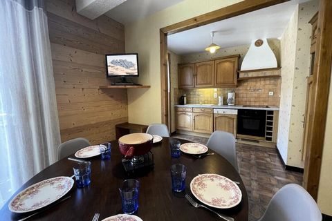 ŚNIEG I SKAŁY 2 - LA CLUSAZ 6 osób. / 56 m2 / 3 pokoje klasyfikowane 3 ***NN / Południe / I piętro / Wifi w cenie Rezydencja z 4 apartamentami, wybudowana w 1963 r. / dzielnica 