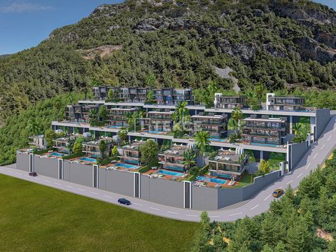 Maisons avec vue sur la mer et systèmes de maison intelligente à Alanya Antalya Les maisons individuelles chics sont situées dans le quartier le plus recherché d'Alanya, Bektaş. Bektaş est apprécié pour ses projets résidentiels, ses vues, son air pur...