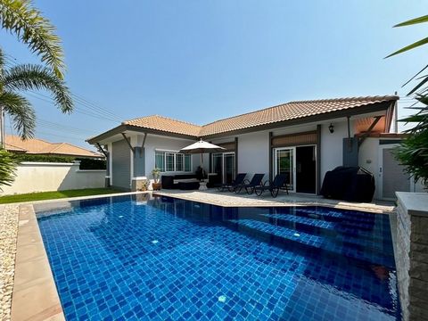 This villa has 135 sqm fully furnished interior on a generous 250 sqm land plot, ensuring ample space for both indoor and outdoor living. Its nice design includes 2 bedrooms and 2 bathrooms, complemented by a seamless open floor plan that merges the ...