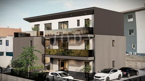 Location: Primorsko-goranska županija, Krk, Krk. Wir verkaufen eine Wohnung im Erdgeschoss eines kleinen Wohnhauses in einem Neubau in der Stadt Krk. Die Wohnung von 67,04 m2 besteht aus einer Eingangshalle, einem Wohnzimmer, einer Küche mit Esszimme...