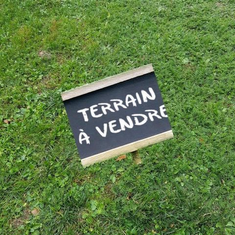 Terrain constructible, borné et non viabilisé