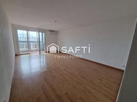 T3 au 6e étage, véranda, balcon, cave et parking