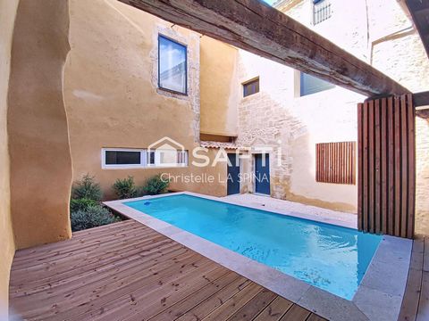 Sublime maison rénovée avec charme et piscine au cœur de Remoulins