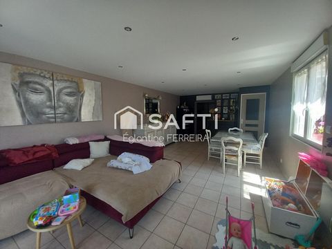 DEOLS, MAISON T4 RENOVÉE AVEC GARAGE ET JARDIN