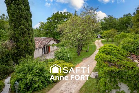 Belle propriété en pierre isolée dans un bois