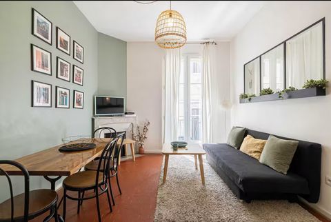 Cannes Bas Carnot appartement 3 pièces au calme parfait état meublé