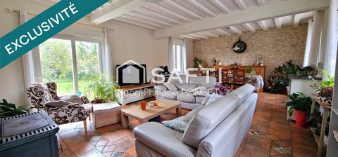 Ancien corps de ferme, jardin, garage et 4 chambres