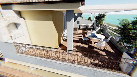 Price: from €79,000 New sea-view apartments Raised ground floor apartment inside a complex named “Pietra di Luna 2” composed of 8 apartments and situated in a quiet and green location in the centre of the village of La Muddizza, 5 minutes’ drive away...