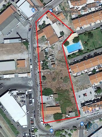 Terreno em Évora de 6.550m2. Com projecto aprovado para construção de apartamentos. Excelente localização. #ref: 7776