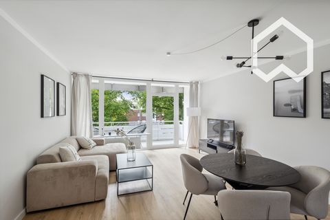 High-quality renovated, fully furnished and fully equipped 1 room apartment in central Hamburg location with balcony. Key Facts of the apartment: - Beautiful 2 room apartment with beautiful view - Double bed (140cm) - Fast internet (5G) - Balcony - F...