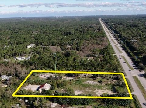 5.3 Acres with 449 feet of direct frontage on Indiantown Road. Currently Zoned Residential/ Agricultural . Crossroads are Indiantown Rd. & 130th Ave N. Look for sign on property