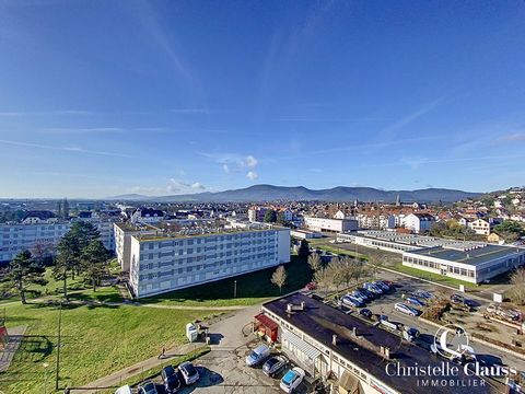 In Obernai avenue de gail, come and discover this 3-room apartment of 100m2 located on the eighth and last floor of a building with elevator. This apartment is furnished as follows: An entrance hall with storage, a bright living room of more than 30m...