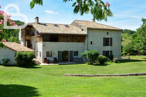 Located in the lovely rolling countryside of the Lot-et-Garonne, near Tournon-d'Agenais, in the vicinity of several more beautiful bastides, we find this terrific property with a spacious main house, two gîtes, 2 studios for B&B, a swimming pool and ...