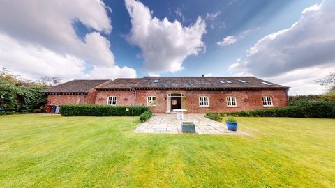 An incredibly rare opportunity to own a piece of dramatic barn conversion living in Cranage, Cheshire’s iconic neighbourhood which is famed for its unique buildings and rural charm. This Grade II listed family home is discreet, purposeful and the per...