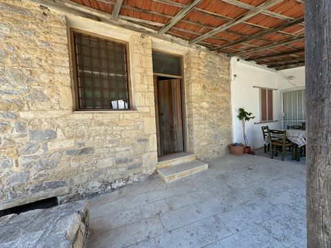 Armeni, Sitia, East Crete: House on two floors 20km from the sea. The property has a ground floor, a 20m2 basement and a loft. In total the house is 70m2 on a plot of 50m2. The ground floor consists of an open plan living – kitchen area, a bedroom an...