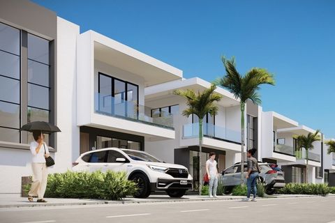 Live in the privacy and security that this villa in Bávaro, Punta Cana offers you with this modern duplex house of 185 m² of construction and a large plot of 144 m² in the prestigious gated community of Brisas de Punta Cana. This property, with deliv...