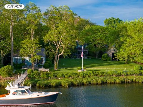 Introducing a once in a once-in-a-lifetime opportunity to own a premier waterfront property in the Historic village of Sag Harbor. This exceptional and unique compound with amazing sunset views is anchored by a historically significant main house dat...