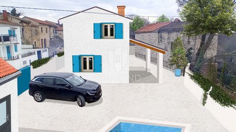 Location: Istarska županija, Svetvinčenat, Svetvinčenat. Istria, surroundings of Svetvinčenat Attractive building land for sale in a small town near Svetvinčenat, surface area 454 m², with an already completed project for a family house that includes...