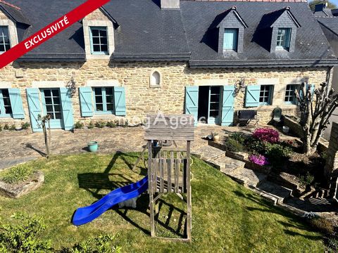 Pierre du XVIIIe siècle, vie de plain-pied, 4 chambres et dépendance, volumes, cachet et potentiel...