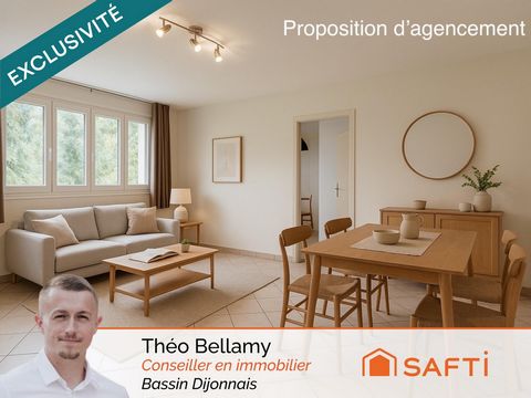 Appartement T3 lumineux, calme et fonctionnel