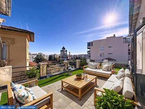 Nice Parc Impérial Appartement villa sur le toit 156m2 avec 2 terrasses et jardin