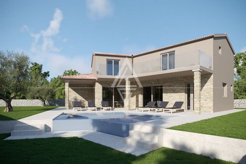 ALPHA LUXE GROUP is selling a Villa 15 km away from center Porec. The house consists of 2 floors: the ground floor and the first floor. The house has an area of ​​189 m2 with 609 m2 of the garden. On the ground floor, there is a living room separated...