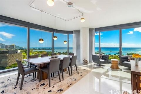 Huge price improvement! Beautiful 3 bed, 3 bath Diamond Head corner unit with stunning 180-degree ocean views from Diamond Head, Ala Moana, harbor views, and beyond. This unique and rare unit has 1 enclosed garage parking stall and 2 storage rooms. C...