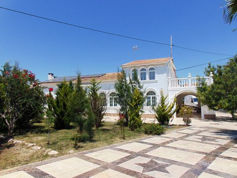 Stunning 5 bedroom villa on a 9700m2 plot less than 5 minutes to the beach with sea views for sale in El Pinet, close to La Marina and Guardamar del Segura This property has to be seen to be fully appreciated. Entering into the plot, there is a gated...