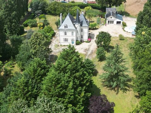 Approached through stone pillars and iron gates along a tree lined drive, charm and character are the 2 words that can best describe this glorious 6 bedroom, 3 bathroom detached chateau with guest house. Situated just an 8 minute drive from the thriv...