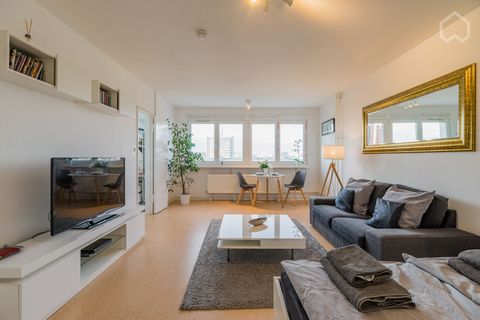 It is a modern and new apartment with everything you need for your stay. The kitchen is full equipped, the bathroom is completely new and you have an amazing bright view to City Berlin from the 10th floor. Metro station Moritzplatz is the street down...