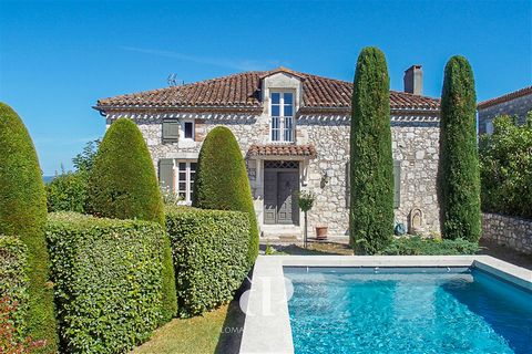 Summary Discover the charm of this historic gem in Pujols, Lot et Garonne. Nestled in one of France's most beautiful villages, this 1835-built house, crafted from the former walls of a château, offers a unique blend of history and comfort. The entran...