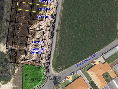 Buy plot land in Oliveira de Azeméis - Terrain with constructive viability - Total land area 280m² - GPS location: 40.840185,-8.529128 - Price: € 18.879,00 Plot of urban land already infrastructured designated by lot 14 that is part of an urbanized a...
