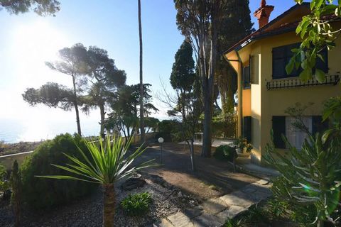 Sanremo Ovest is situated within a magnificent early 20th-century villa known as Villa la Riserva, which faces the sea. This particular corner flat, spread across three levels and providing direct views of the Mediterranean Sea, offers a serene and n...
