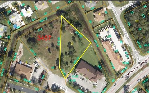 Here’s a unique opportunity to purchase a large cleared commercial lot in a high growth are. This property is located between I-95 and the Florida Turnpike, just off Port Saint Lucie Blvd on Glenview Court. The street is a small cul-de-sac, visible f...