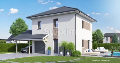 Ref 67825F3FV: Faverges, Semi-detached villa project of approximately 85 m2, 3 bedrooms, a garage, on land of approximately 283 m² subdivision 12 lots, serviced. (excluding notary fees and taxes) non-contractual visual. To discover ! Swixim independe...