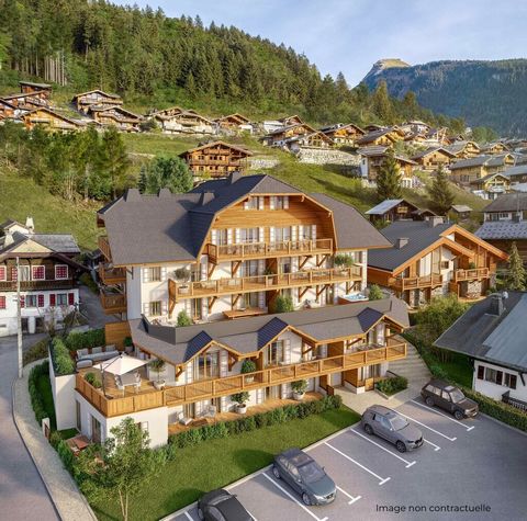 New development of 3 authentic chalets in Morzine! In the heart of Morzine, we invite you to discover this new program of three chalets designed in an authentic mountain spirit. The materials used are noble, such as stone and wood, and give you acces...