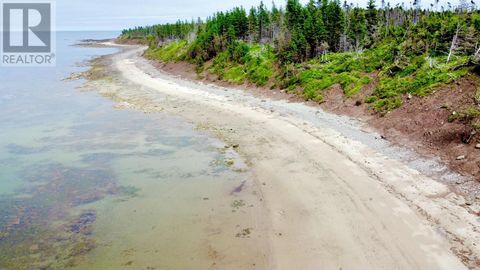 Ein bedeutendes Angebot: die Norduferfront auf Pictou Island. Dieses 37,5 Hektar große Grundstück, das sich von der Pictou Island Road bis zur North Shore erstreckt, bietet +/- 345 Fuß Meeresfront an einer sandigen Bucht in der zunehmend begehrten ne...