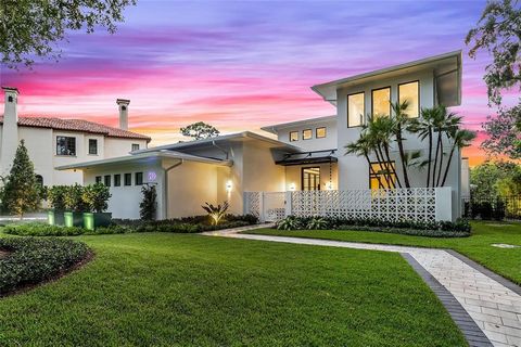 Welcome home to one of the most exceptional properties on the market! This gorgeous, new-construction FG Schaub custom home is the epitome of stunning contemporary design by architect, Michael Weinrich. As you enter this sprawling residence, with vie...