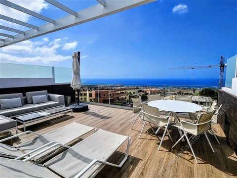 2 Bed, 2 Bath Penthouse Apartment with Rooftop terrace and Stunning Sea Views, For Sale in the Tesoro del Galeon Complex in Adeje. Priced at 385,000€ Listed For Sale EXCLUSIVELY with Andy Ward - Tenerife Estate Agents! This is one of the best apartme...