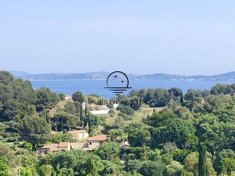 Nestled in the middle of nature, in a quiet area, with a beautiful view overlooking the hills and the sea, BUILDING LAND, FLAT, SERVICED of 644 m2, for a project to build a beautiful architect's villa (RE 2020), green flat roof, terraces, swimming po...