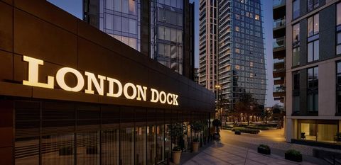 Geräumiges Apartment mit 1 Schlafzimmer und 1 Badezimmer in der prestigeträchtigen London Dock-Siedlung in Wapping, London. Das Apartment bietet Zugang zu erstklassigen Einrichtungen wie einem 24-Stunden-Concierge, einem voll ausgestatteten Fitnessra...