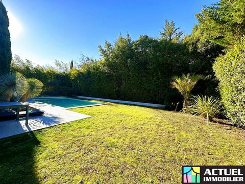 L'agence Actuel Immobilier Beaux Arts vous propose en co-exclusivité à la vente une maison contemporaine d'environ 220 m2 de surface totale utile sur un terrain de 800 m2 environ avec une magnifique piscine. Située dans un quartier prisé, cette éléga...